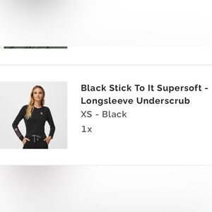 Figs Black Supersoft Longsleeve Undershirt